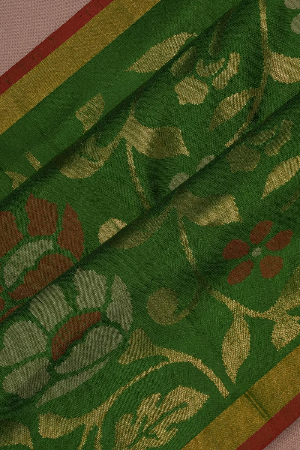 Image of Uppada Silk Green Saree