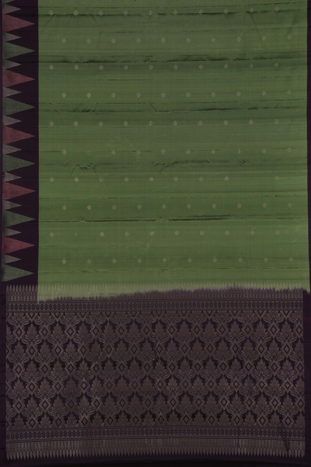 South Silk Green Saree