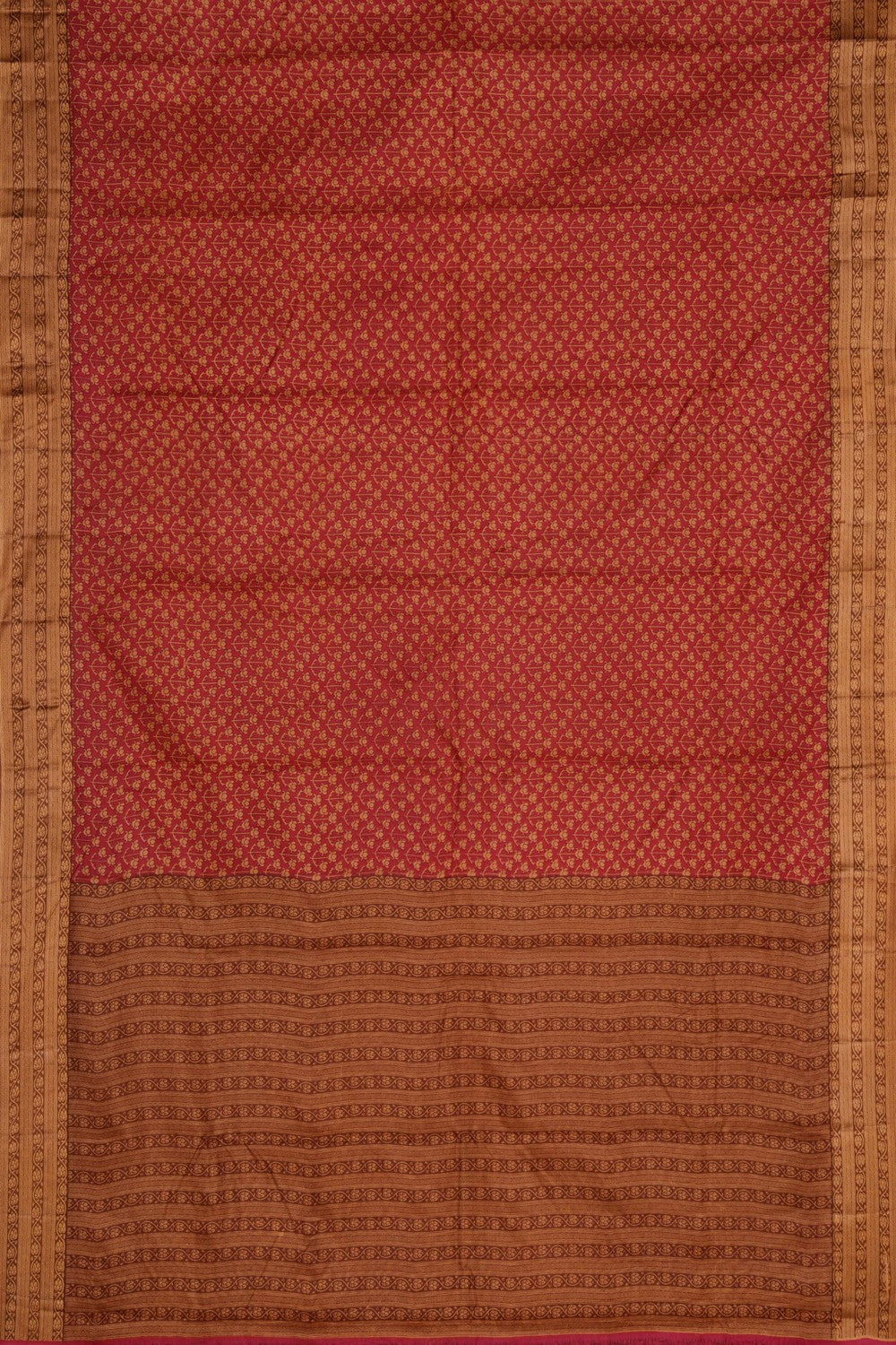 A Printed Silk Saree