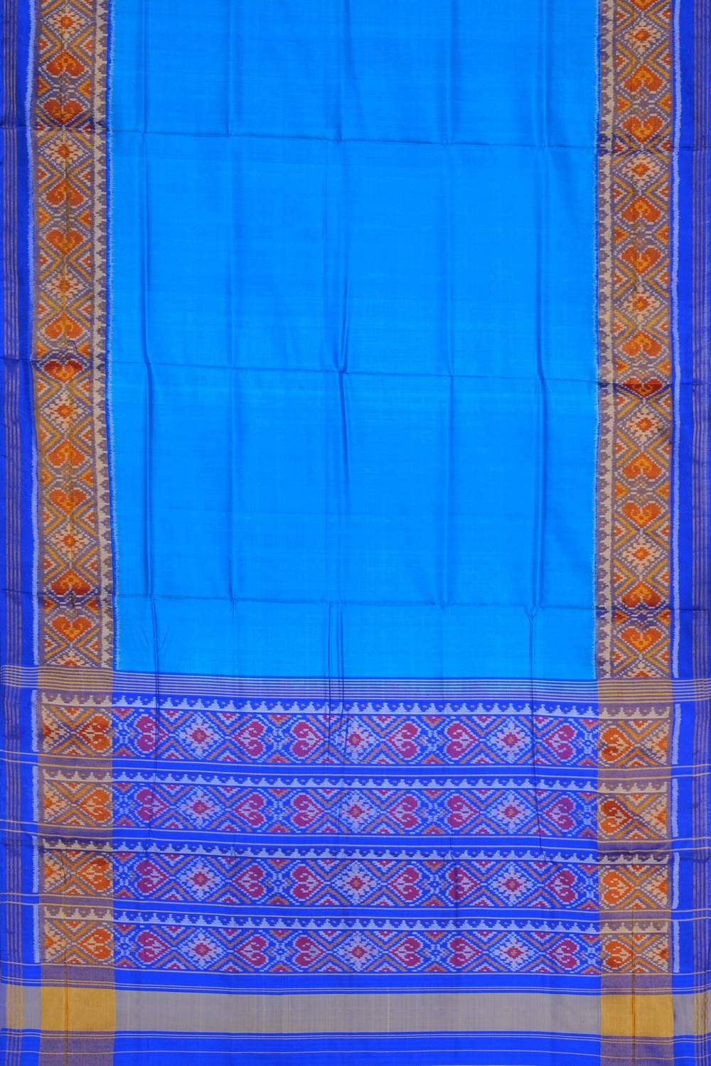 Image of Rajkot Silk Blue Saree