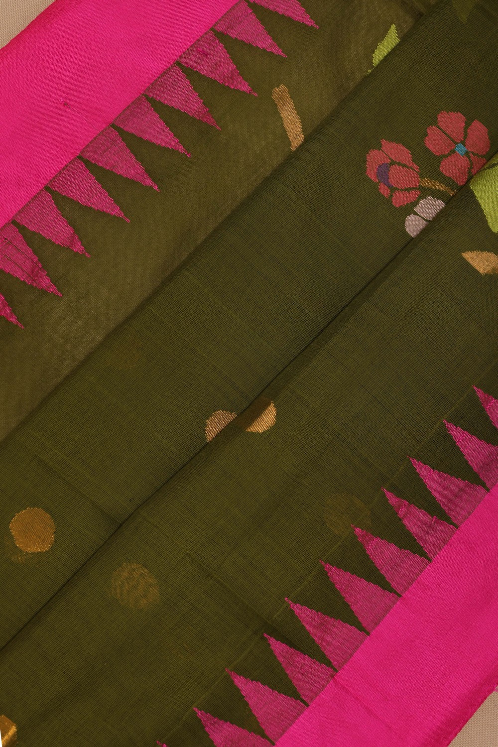 Uppada Handspun Cotton Saree