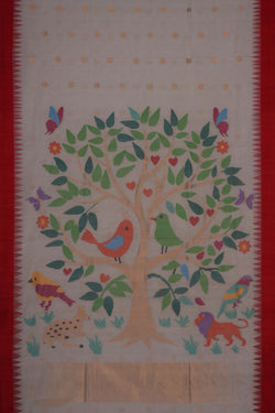 Image of Uppada Handspun Cotton Saree