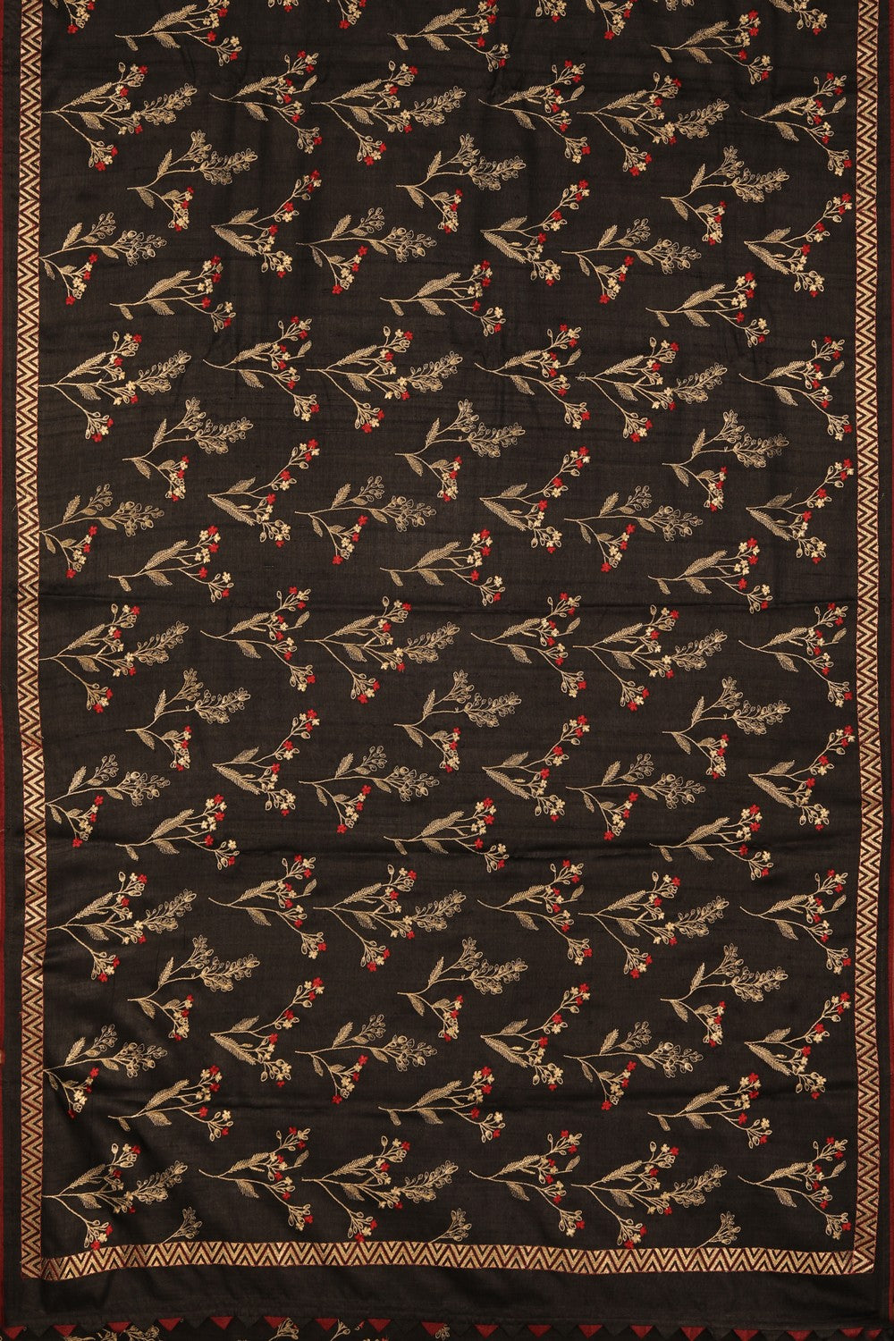 Image of Tussar Embroidery Saree