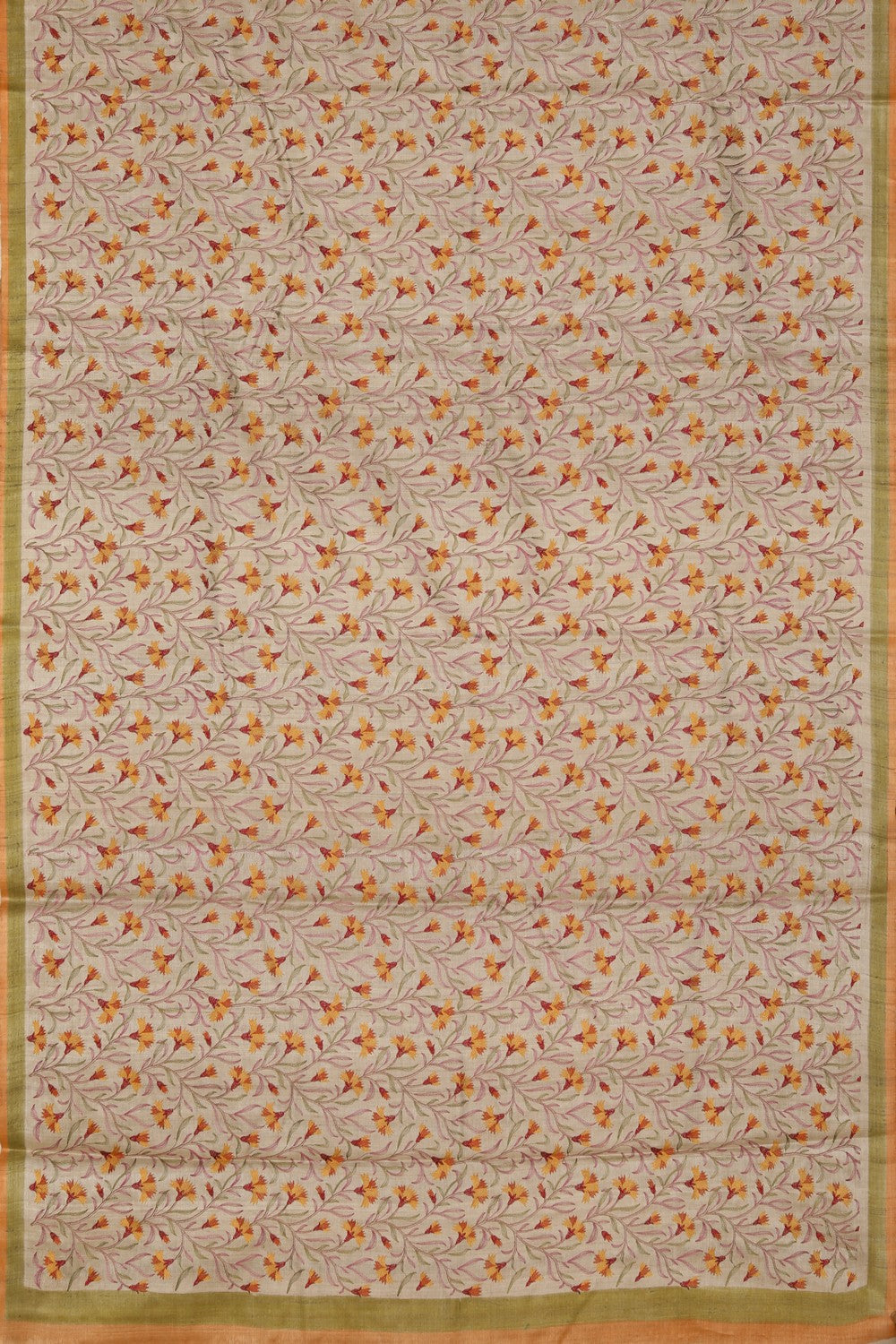 Tussar Embroidery Saree