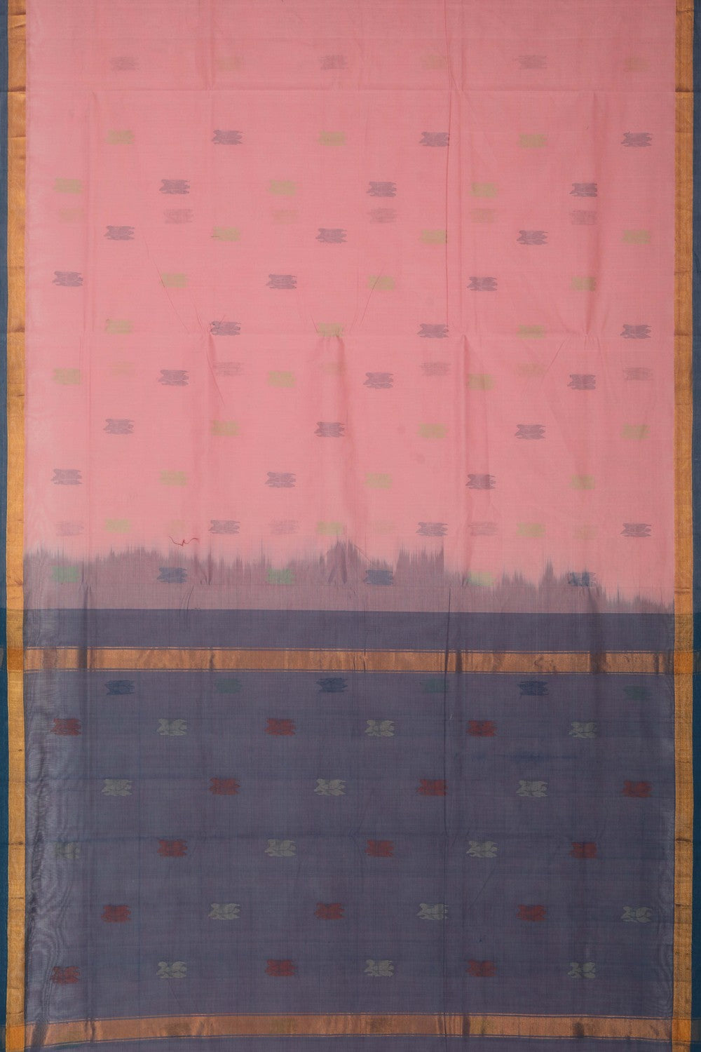 South Cotton Pink Saree