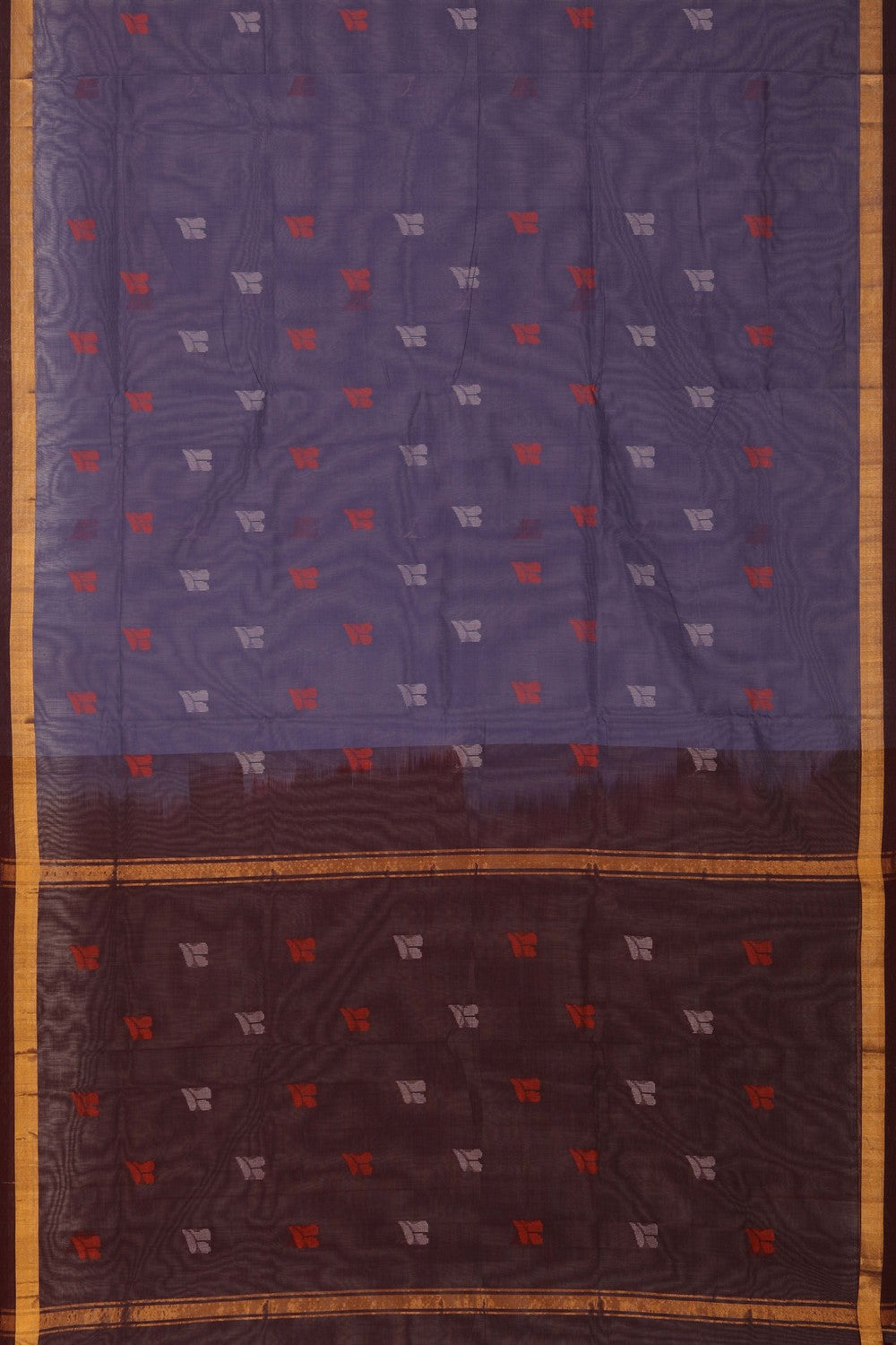 South Cotton Purple Saree