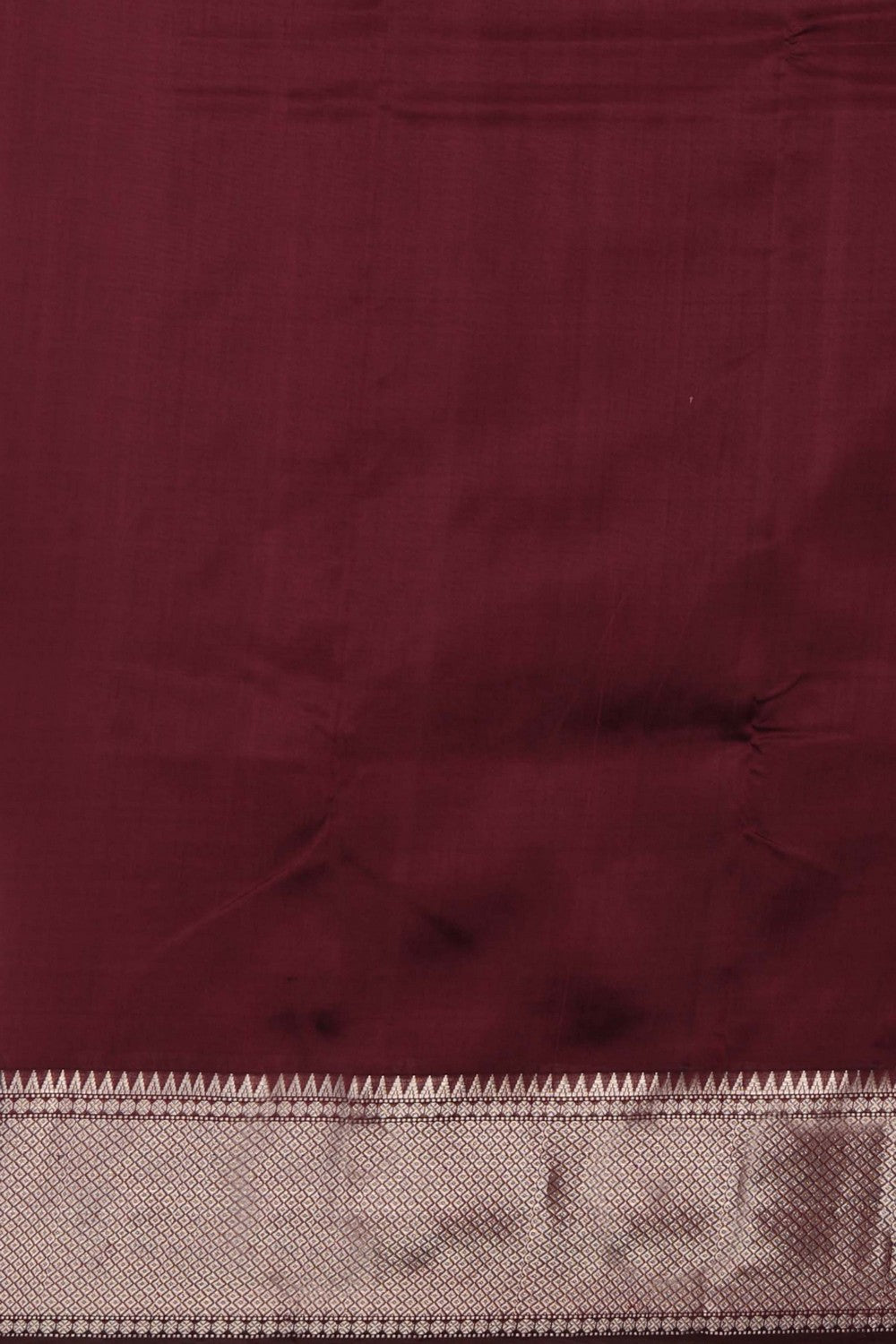 Mangalgiri Silk Maroon Saree
