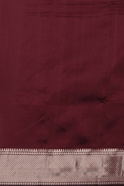 Image of Mangalgiri Silk Maroon Saree