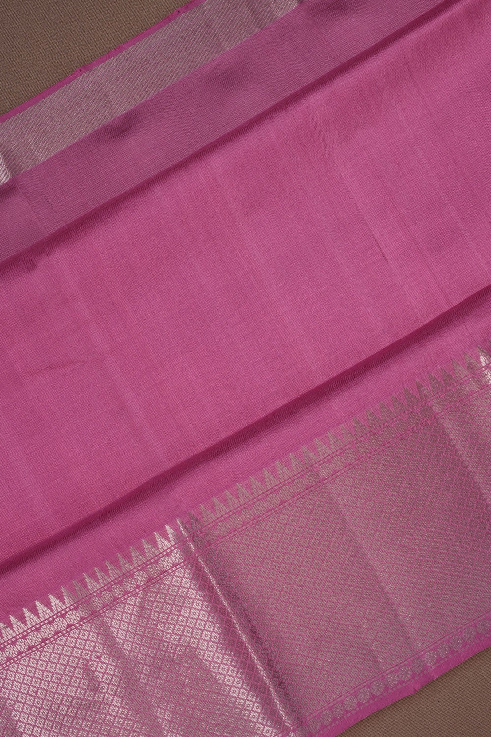 Mangalgiri Silk Lavender Pink Saree