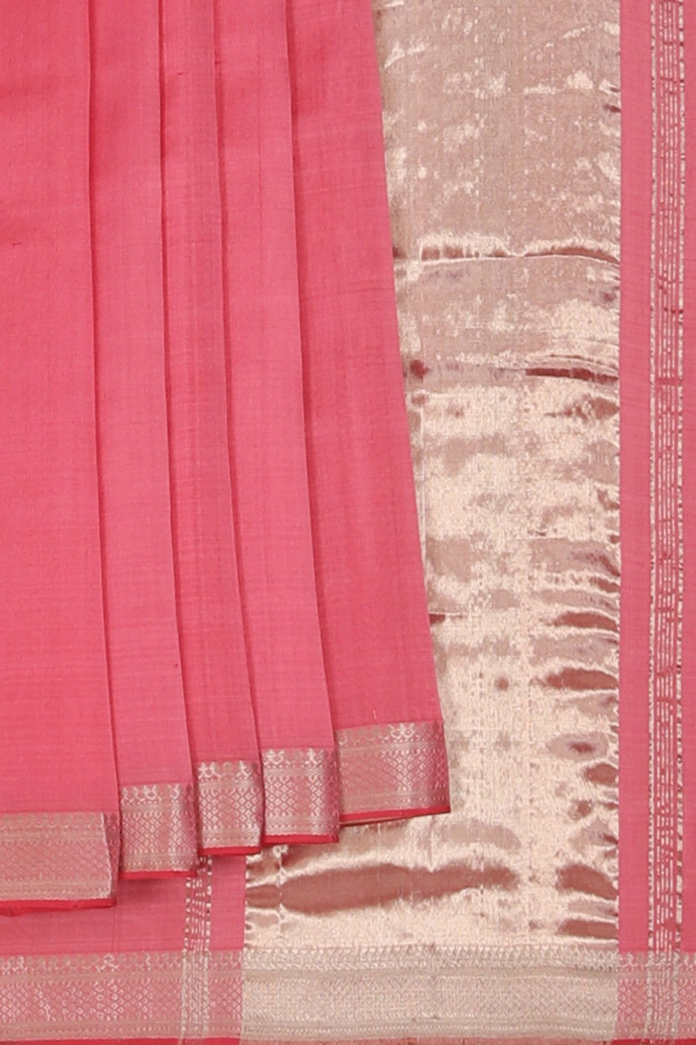 Mangalgiri Silk Pink Saree