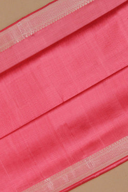 Image of Mangalgiri Silk Pink Saree