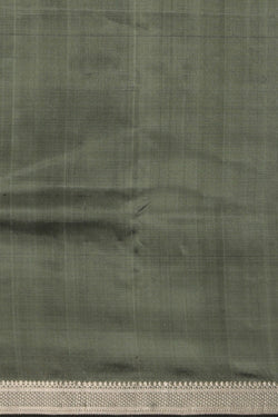 Image of Mangalgiri Silk Grey Saree