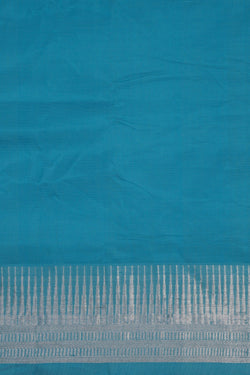 Image of Mangalgiri Silk Blue Saree