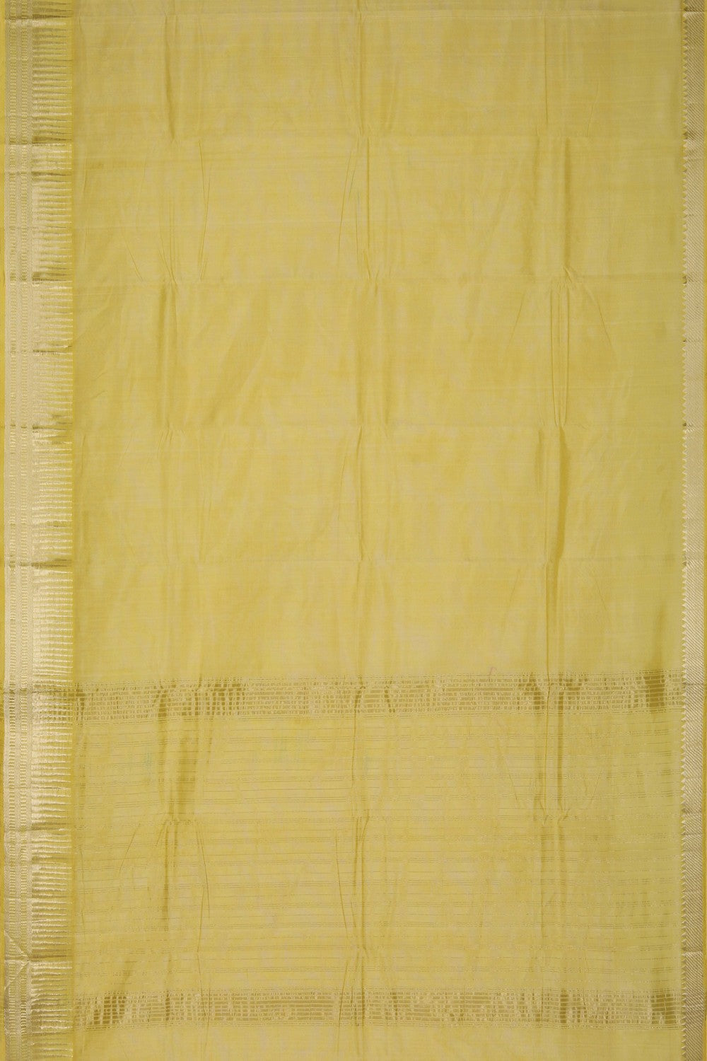 Mangalgiri Silk Yellow Saree