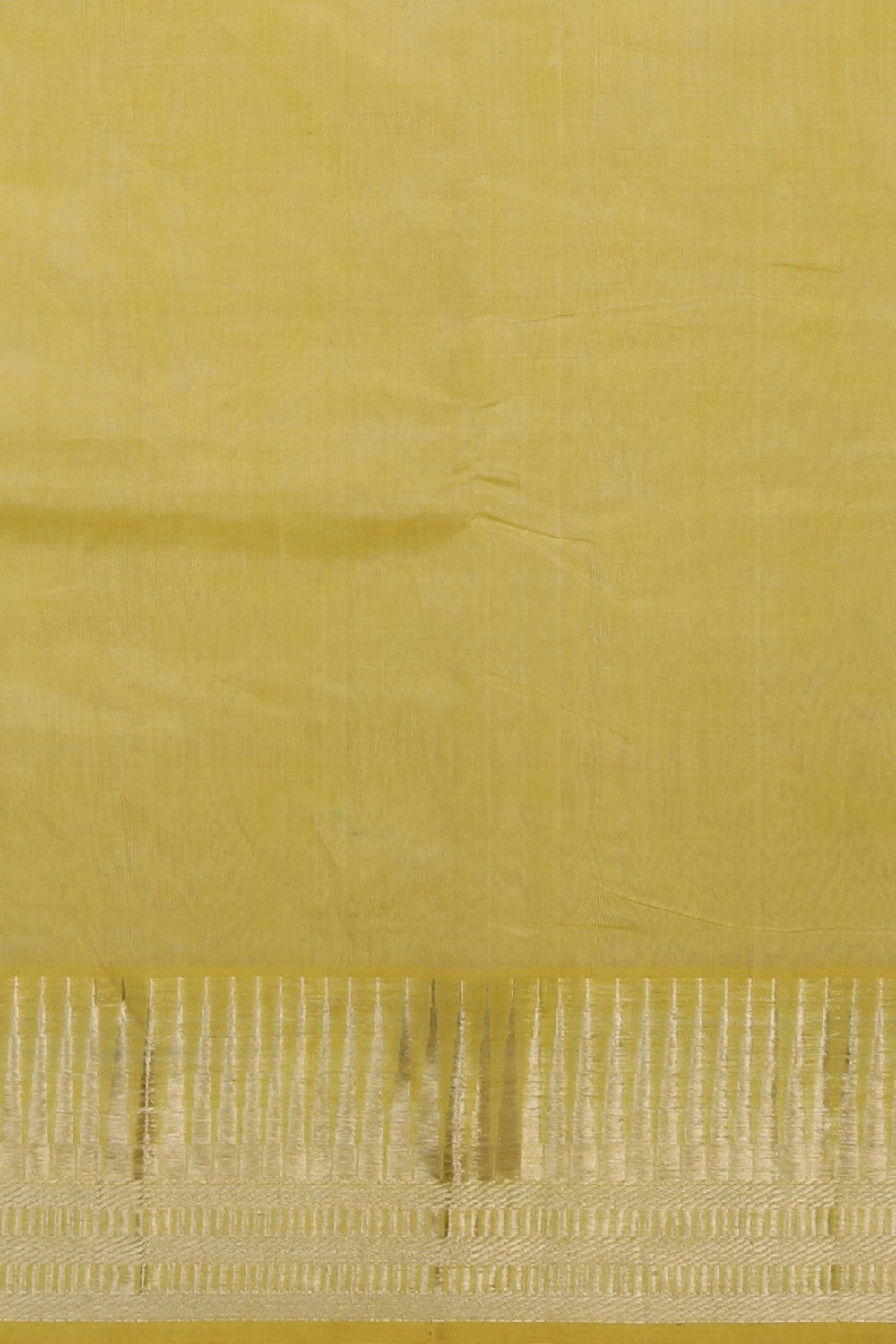 Mangalgiri Silk Yellow Saree