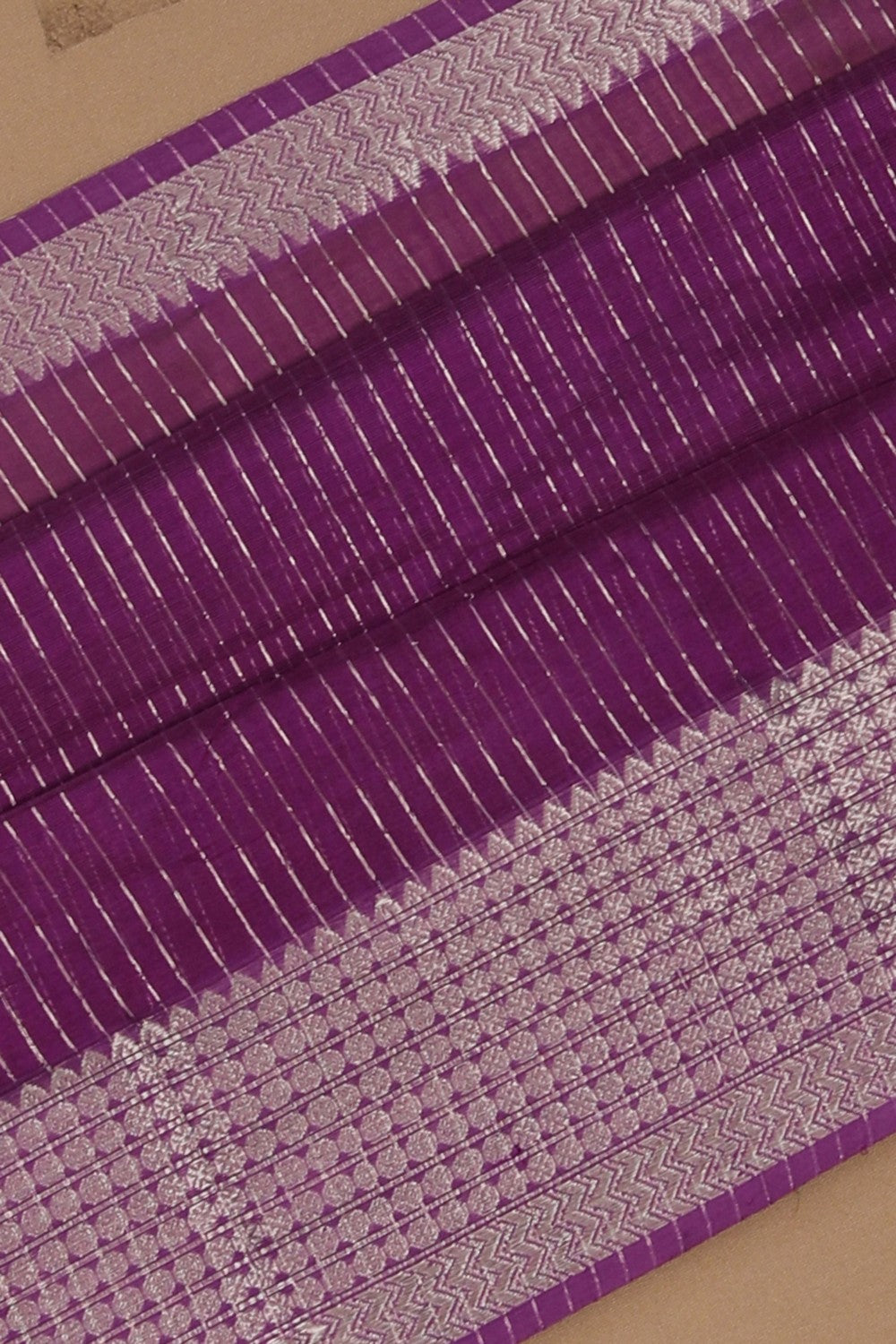 Mangalgiri Silk Purple Saree