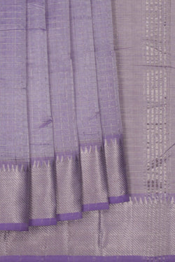 Image of Mangalgiri Silk Check Pattern Saree