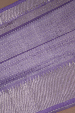 Image of Mangalgiri Silk Check Pattern Saree