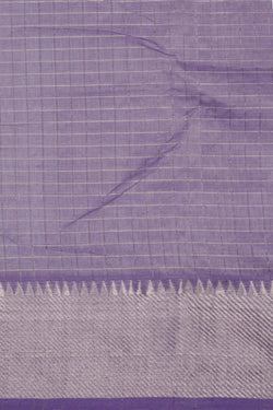 Image of Mangalgiri Silk Check Pattern Saree