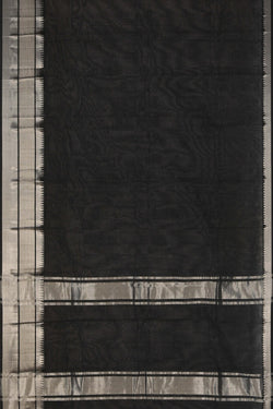 Image of Mangalgiri Silk Black Saree