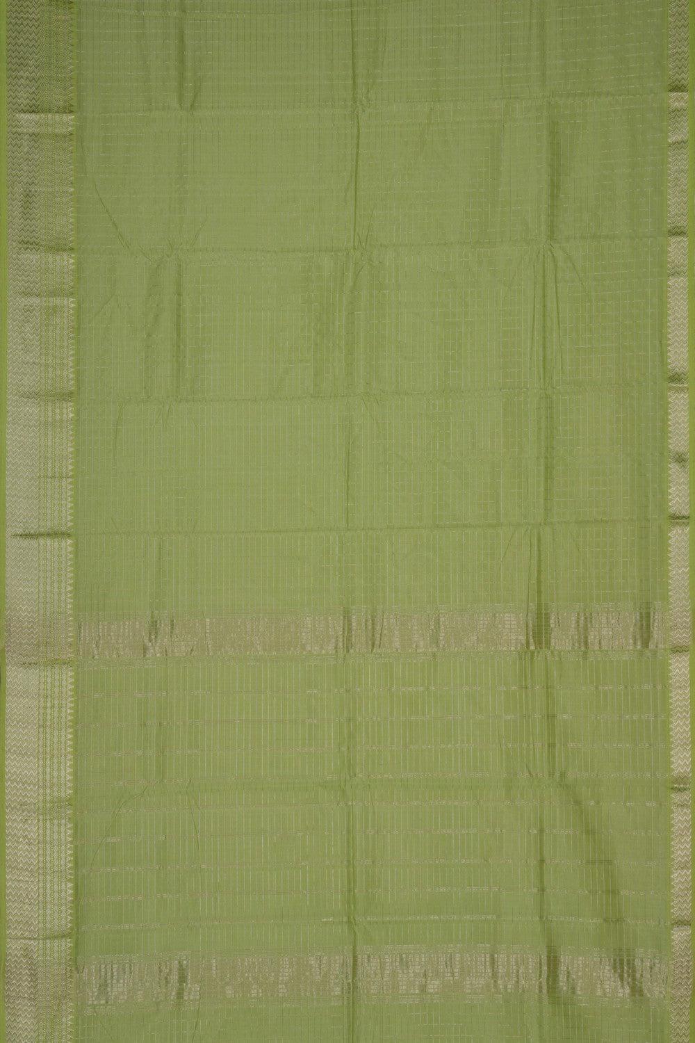Image of Mangalgiri Silk Check Pattern Saree