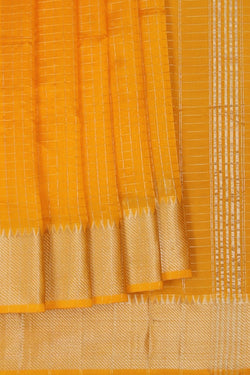 Image of Mangalgiri Silk Check Pattern Saree