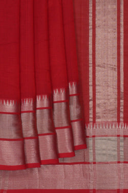 Image of Mangalgiri Silk Pink Saree