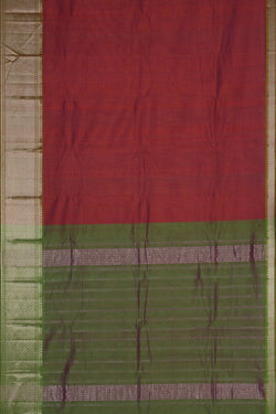 Image of Mangalgiri Silk Check Pattern Saree