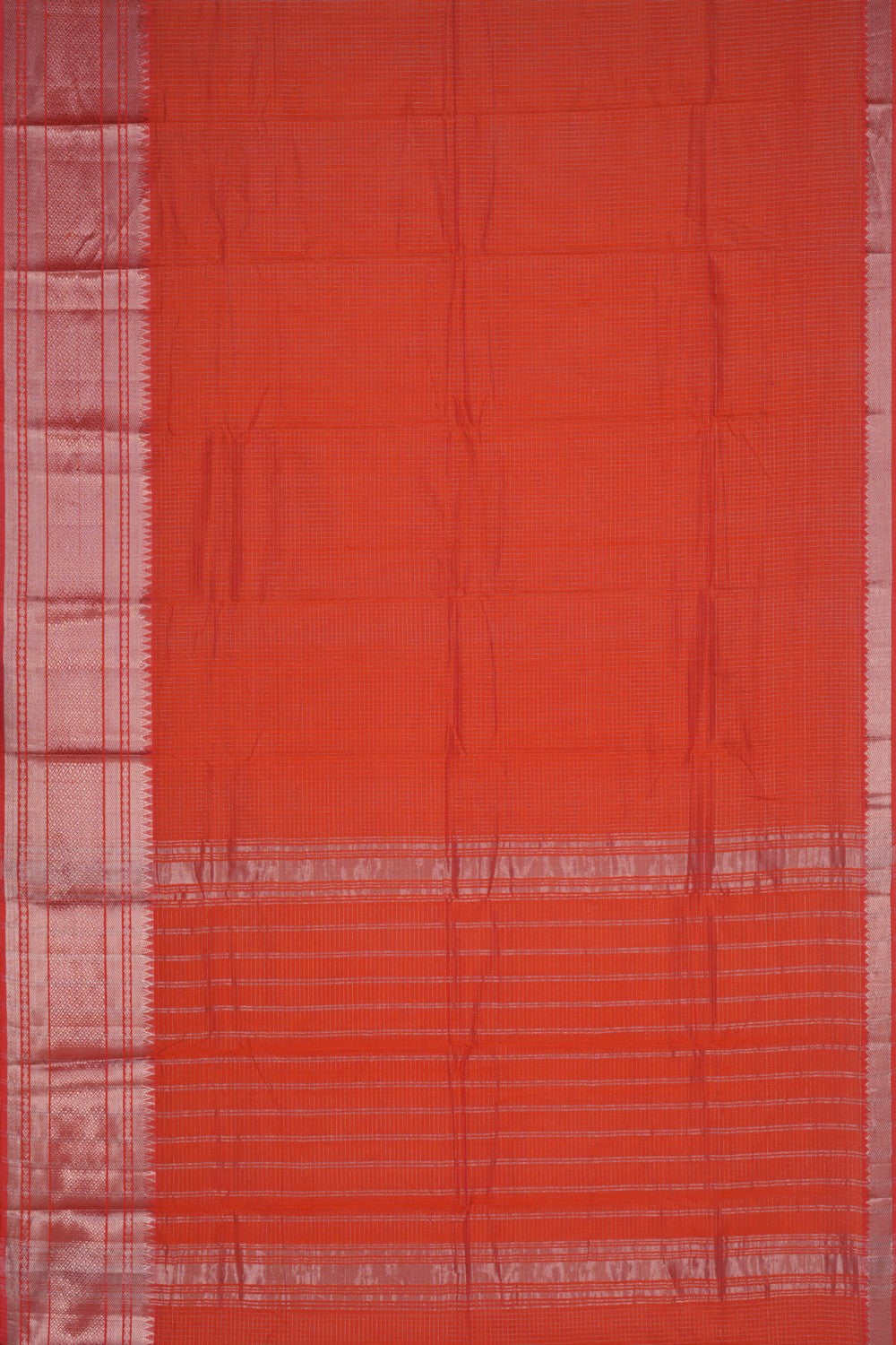 Mangalgiri Silk Check Pattern Saree