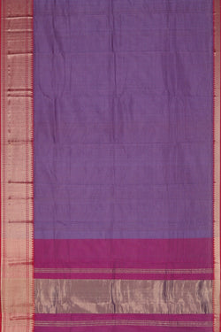 Image of Mangalgiri Silk Check Pattern Saree