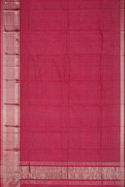 Image of Mangalgiri Silk Check Pattern Saree