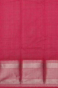 Image of Mangalgiri Silk Check Pattern Saree