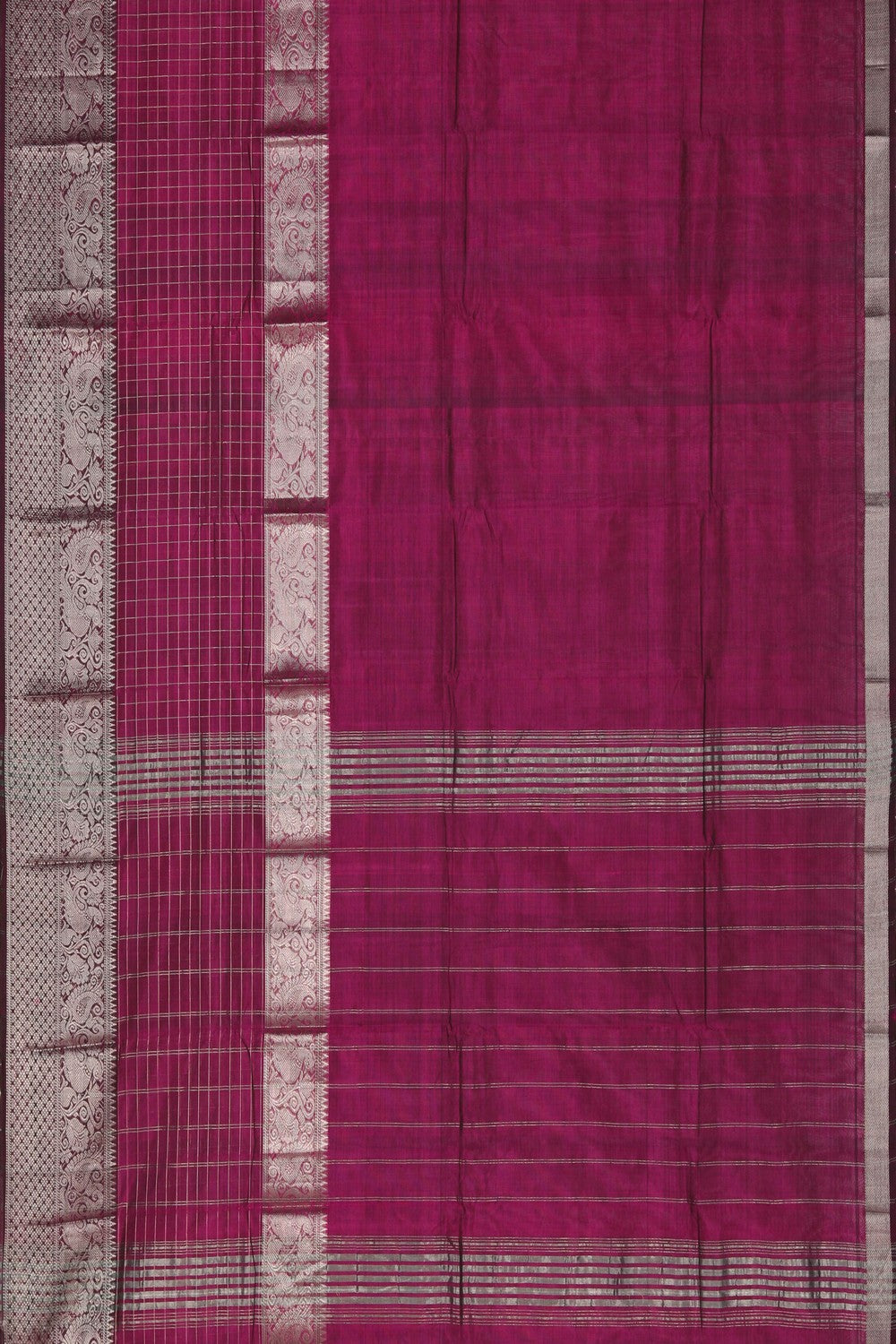 Mangalgiri Silk Plum Purple Saree