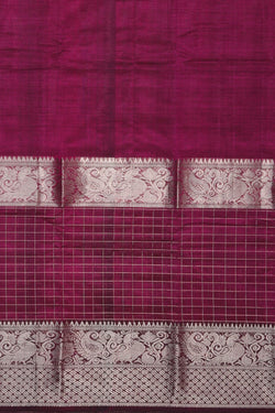 Image of Mangalgiri Silk Plum Purple Saree
