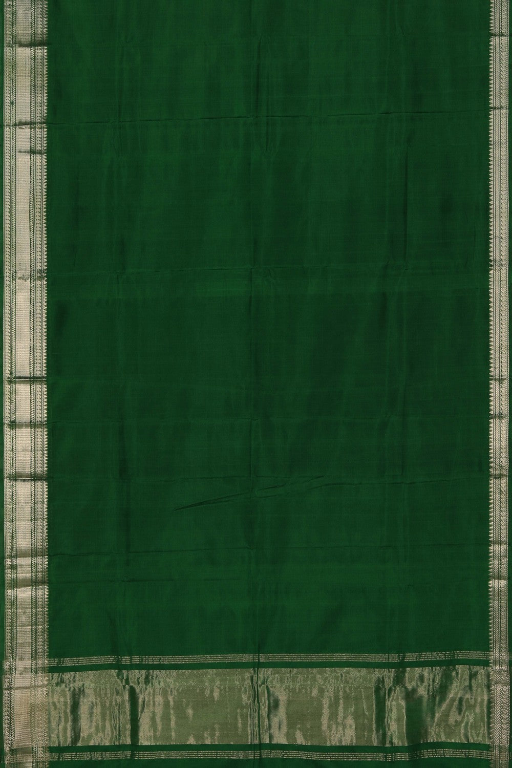 Mangalgiri Silk Green Saree