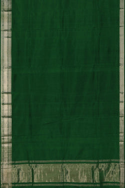 Image of Mangalgiri Silk Green Saree