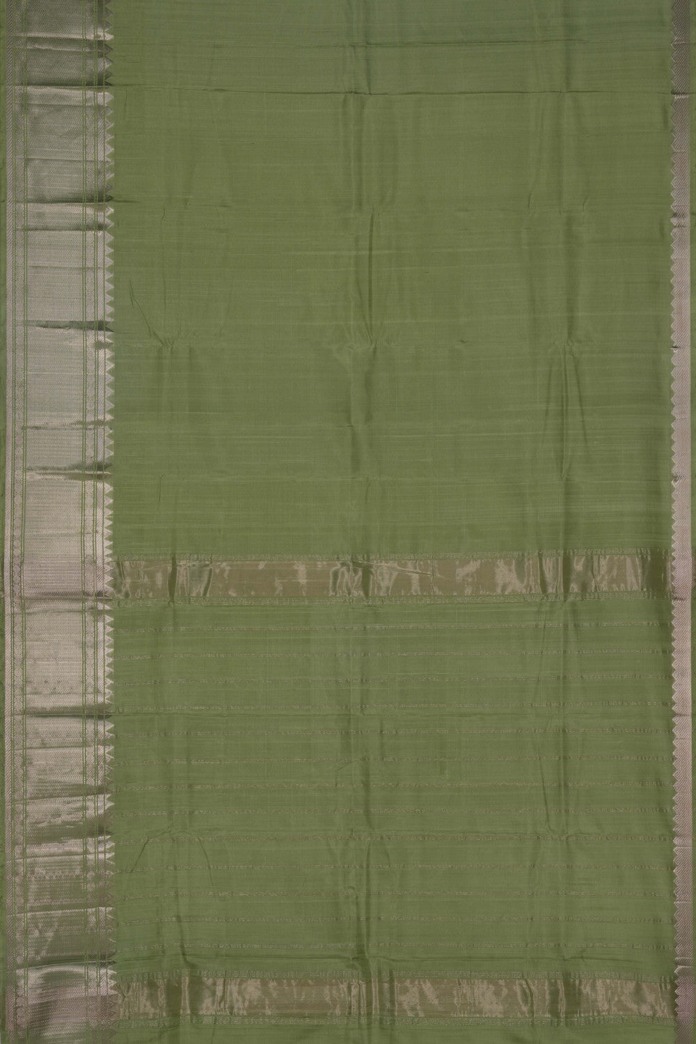 Mangalgiri Silk Sage Green Saree