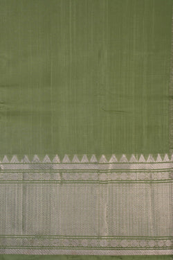 Image of Mangalgiri Silk Sage Green Saree