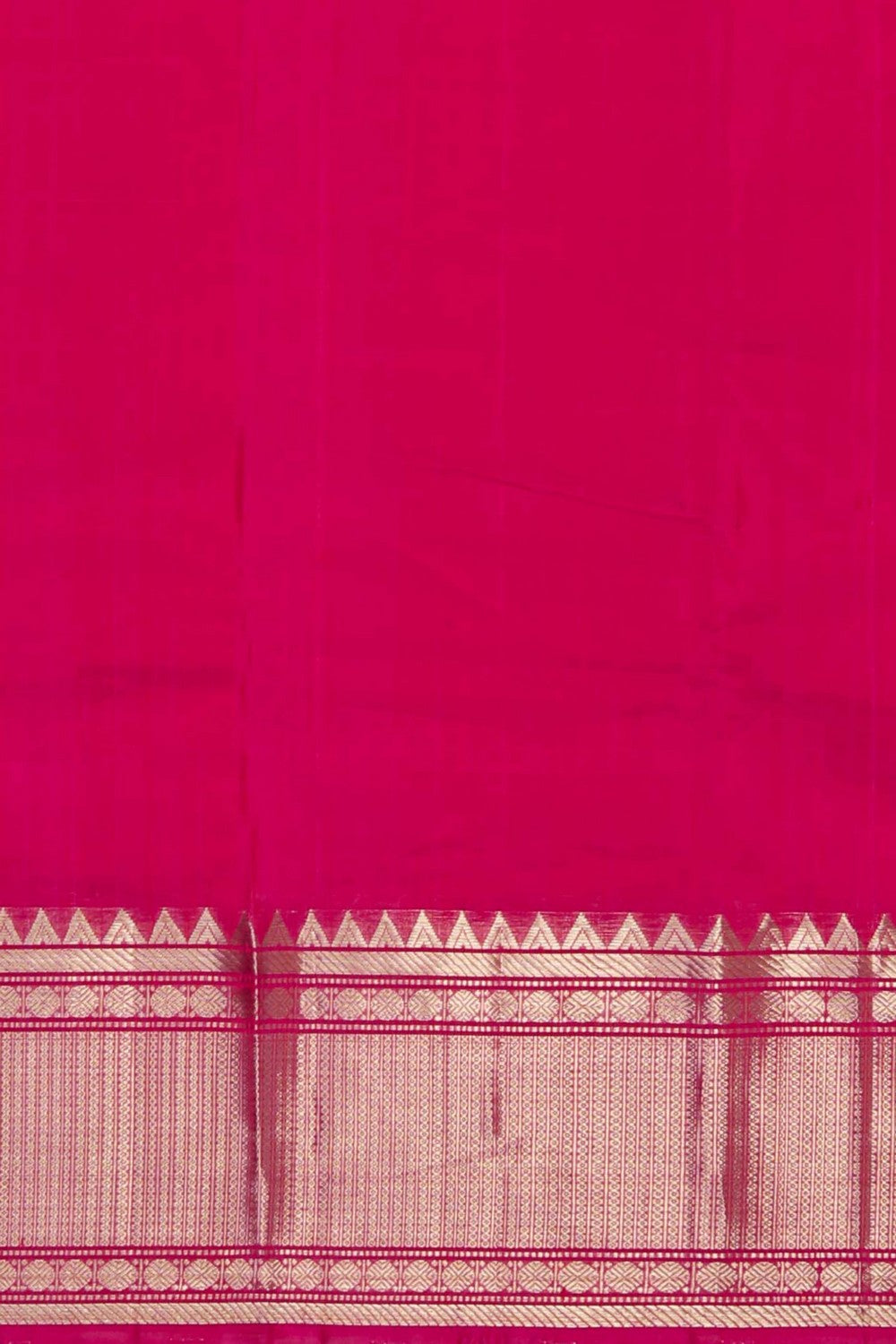 Mangalgiri Silk Fuchsia Pink Saree