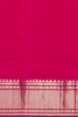 Image of Mangalgiri Silk Fuchsia Pink Saree