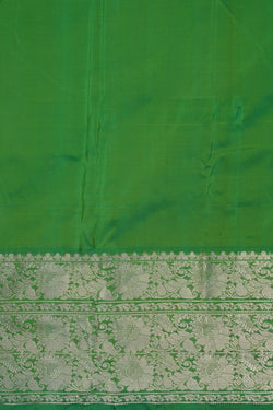 Image of Mangalgiri Silk Green Saree