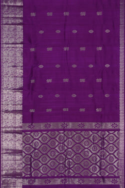 Image of Mangalgiri Silk Purple Saree
