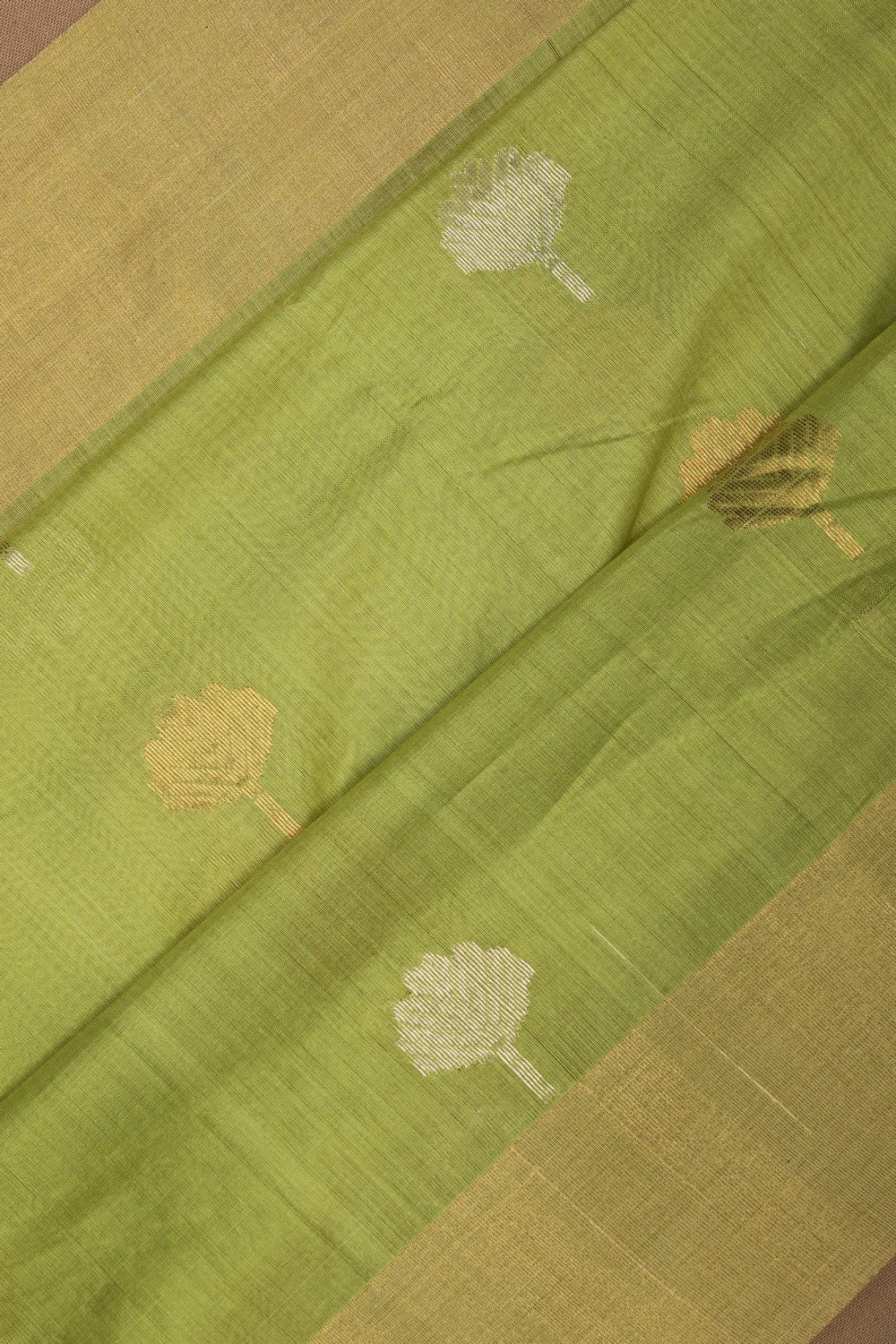 Image of Chanderi Green Saree