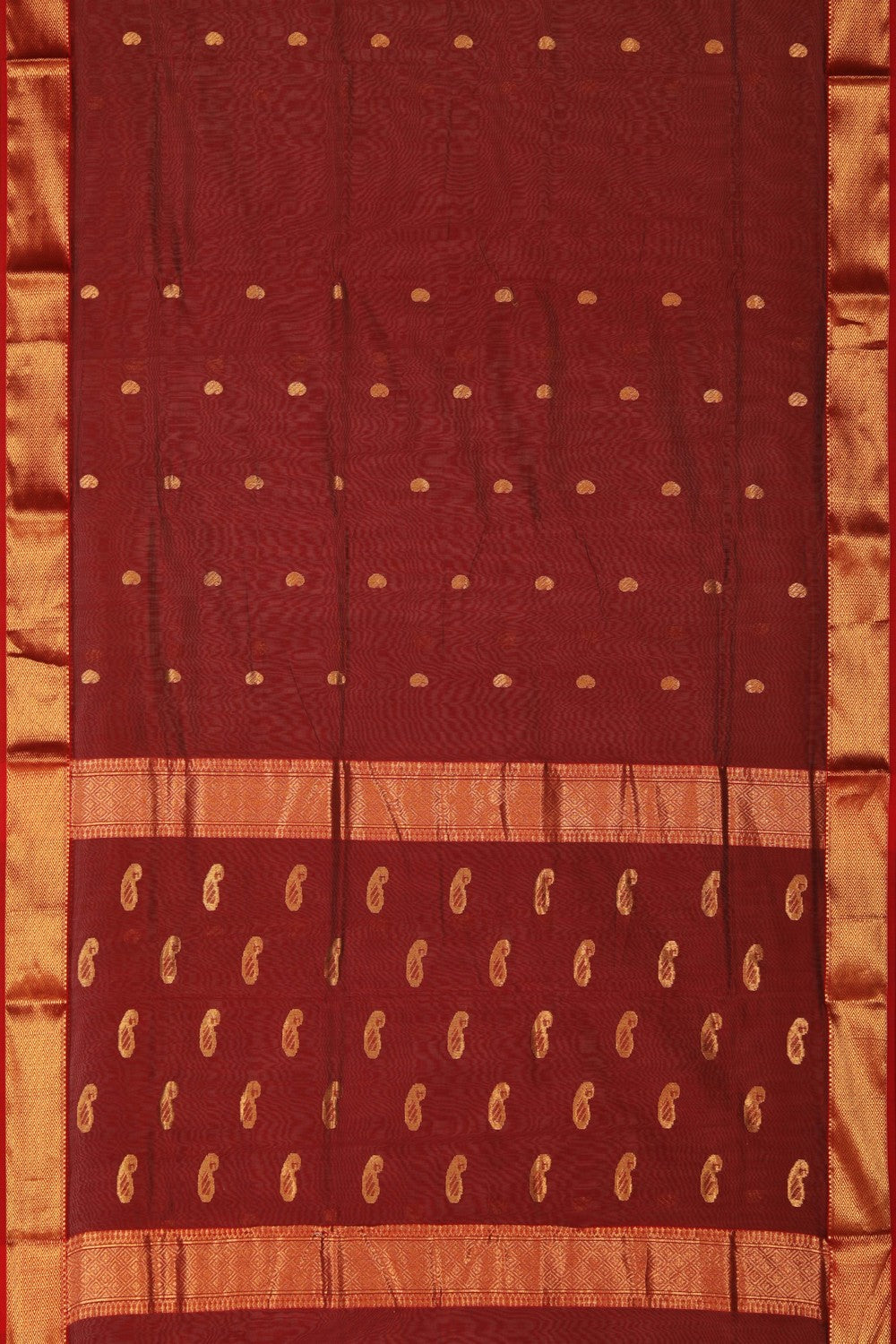 Image of Chanderi Maroon Saree