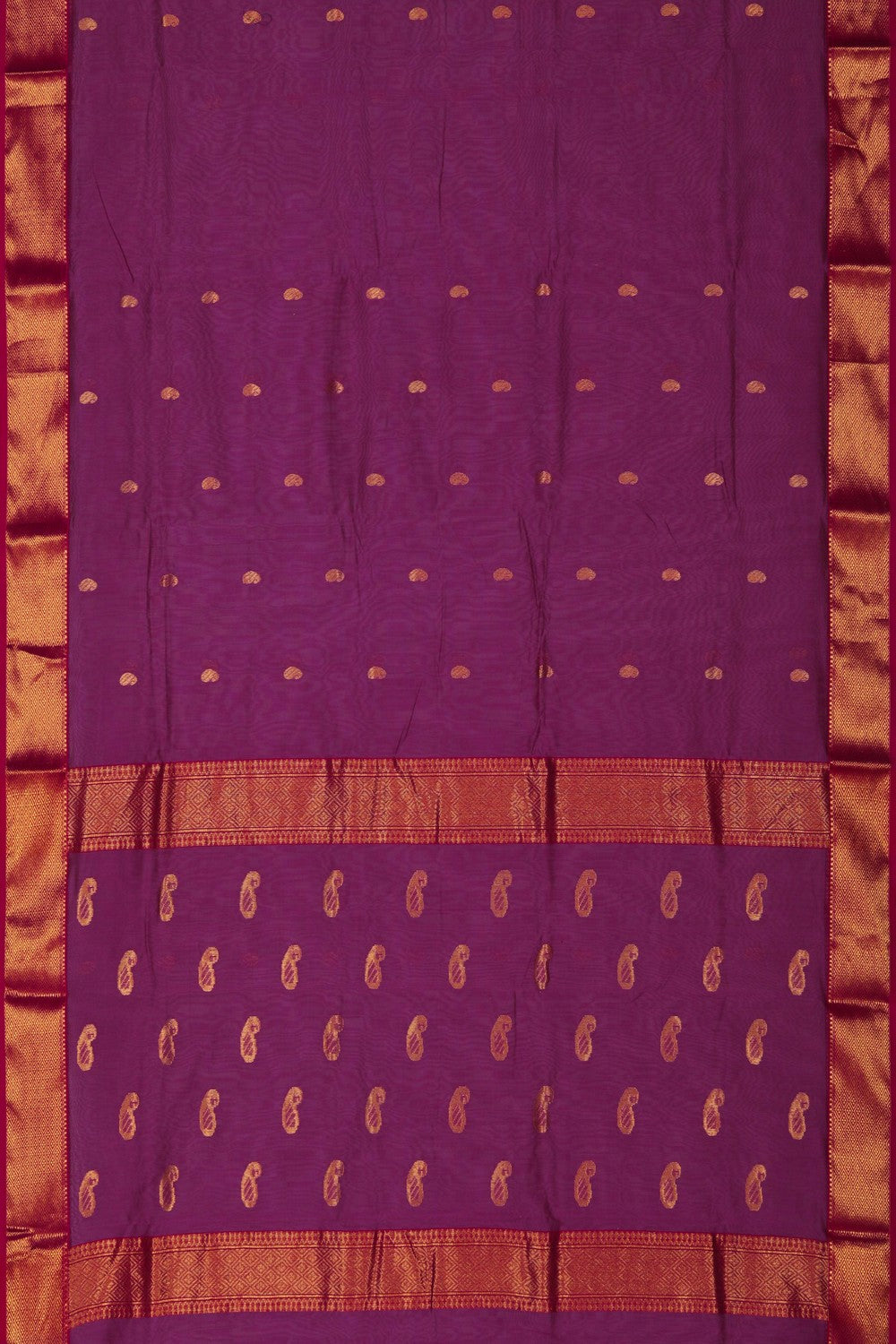 Image of Chanderi Magenta Pink Saree