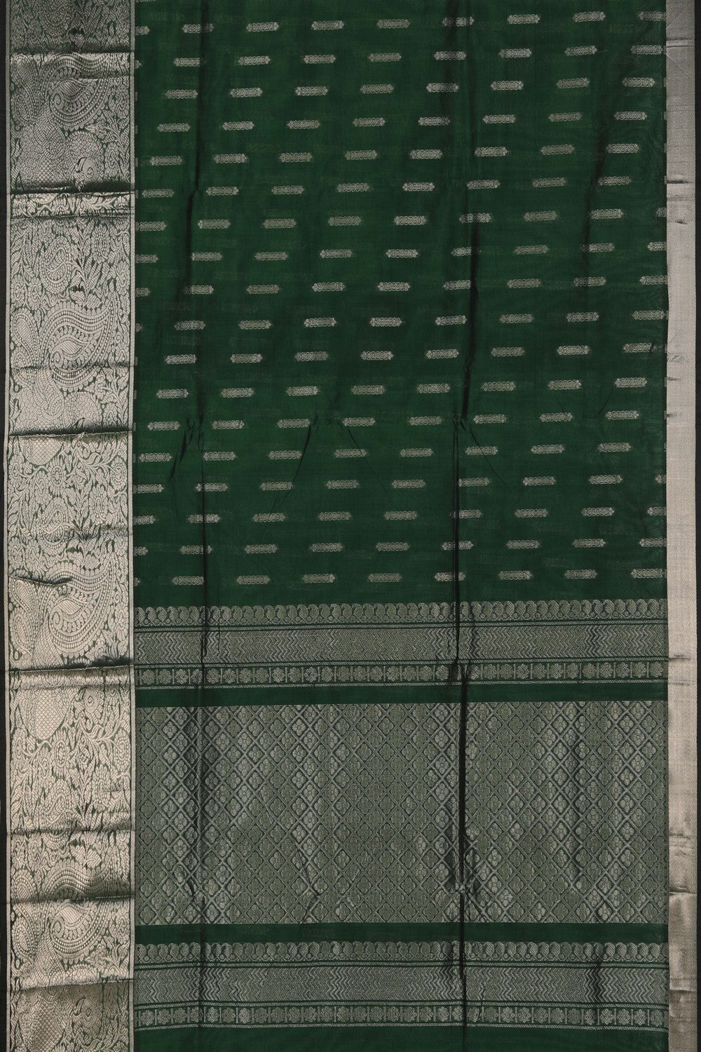 Image of Kuppadam Green Saree