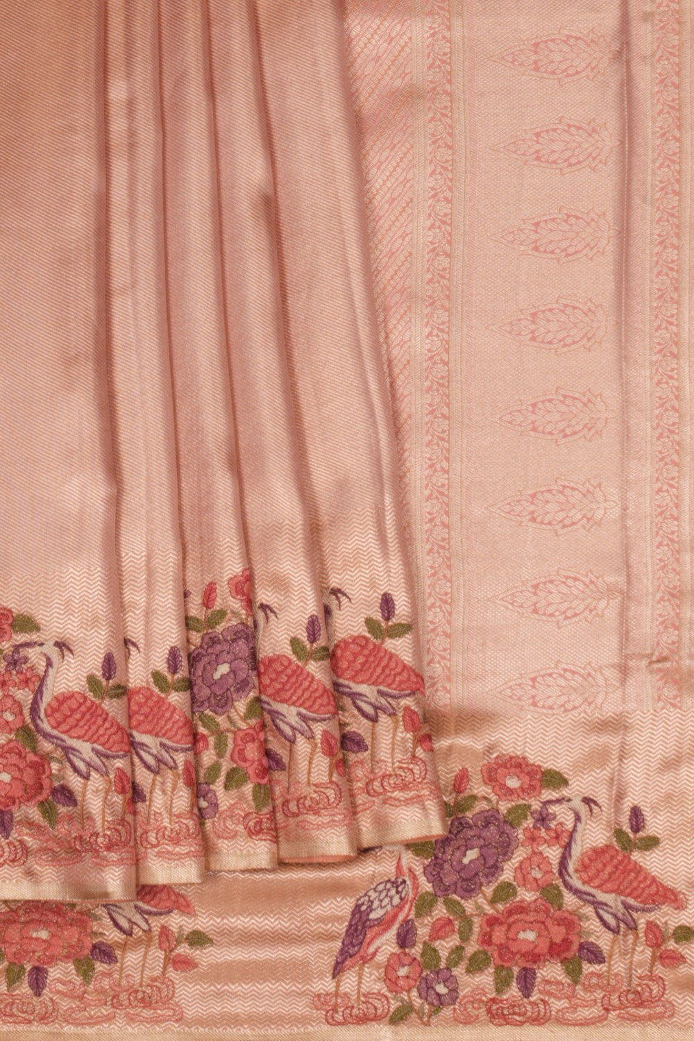 A Beautiful Self Brocade Embroidery Saree