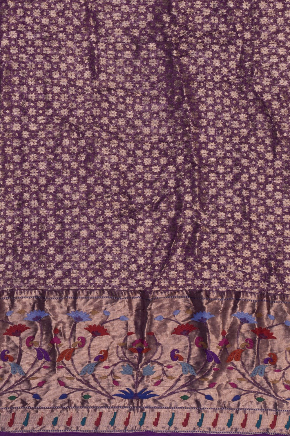 Kota-Bandhani Saree With Paithani Border
