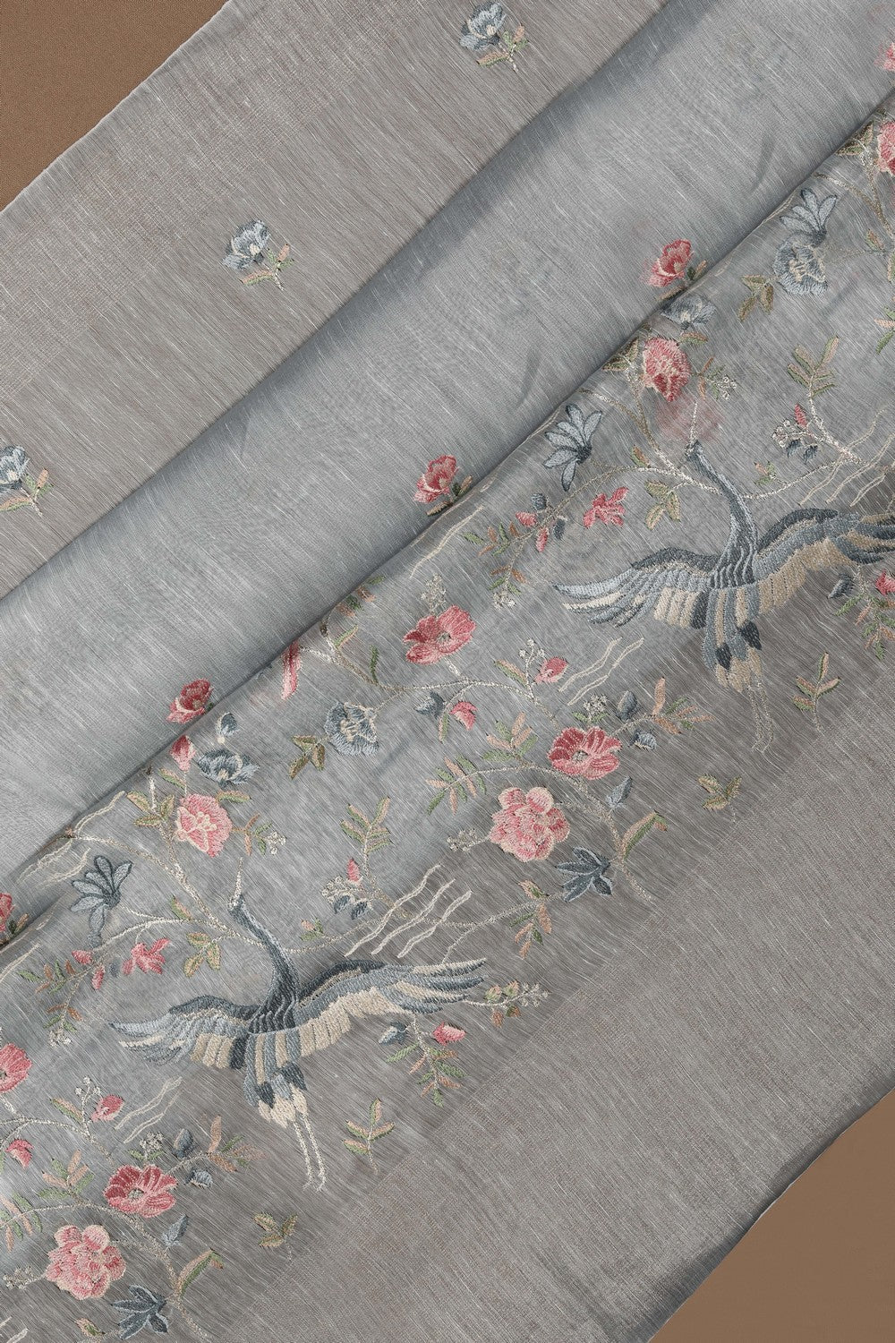 Linen Grey Saree