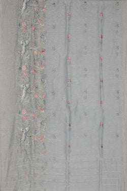 Image of Linen Grey Saree